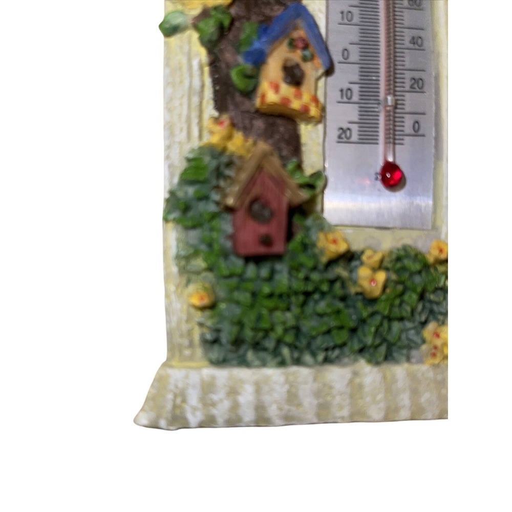 Vintage Thermometer, Birds Houses, Birds Floral Indoor Thermometer. - Picture 9 of 12